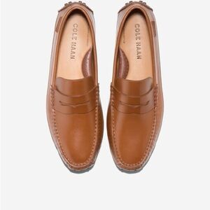 Cole Haan Men's Tan Leather Penny Loafers